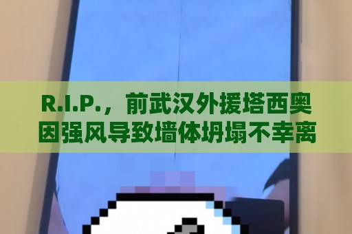 R.I.P.,前武汉外援塔西奥因强风导致墙体坍塌不幸离世,年仅41岁 R.I.P.,前武汉外援塔西奥因强风导致墙体坍塌不幸离世,年仅41岁