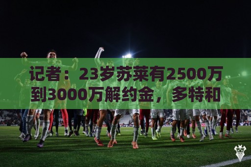 记者:23岁苏莱有2500万到3000万解约金,多特和英超多队在关注 记者:23岁苏莱有2500万到3000万解约金,多特和英超多队在关注
